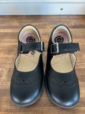 Livie & Luca Black Girls' Mary Jane Dress Shoes with Buckle